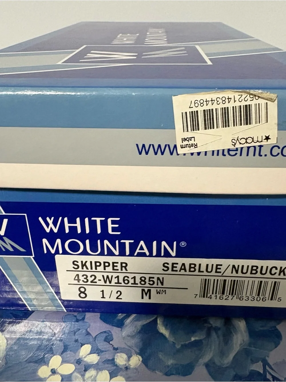 White Mountain Seablue/Nubuck Skipper Shoes
